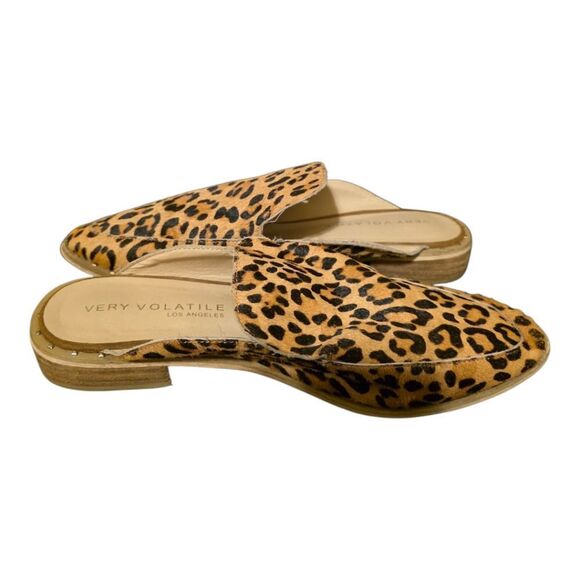 VERY VOLATILE Leopard Pony Hair Mules Shoes - Size 9 - Picture 3 of 7